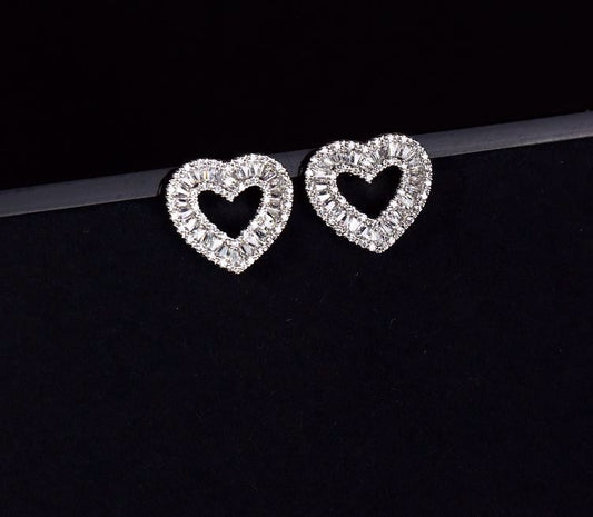 Icy Heart Earrings